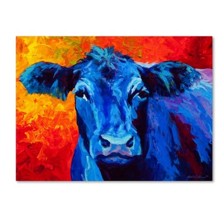 Marion Rose 'Blue Cow' Canvas Art,24x32